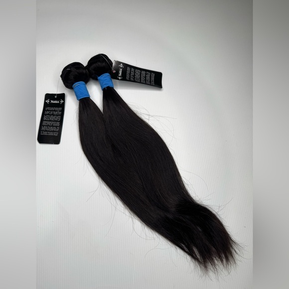 100% Human hair Straight Natural Black Bundles  in 16 In - Picture 4 of 6